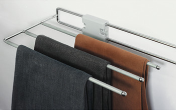 Trouser rack, extending, for 3 pairs of trousers, width 222 mm