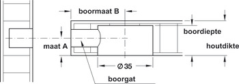 Connecting bolt, S35, Maxifix system, with M6 or M8 thread