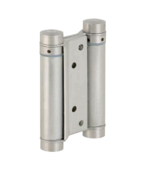 Spring hinge, double action stainless steel 100 mm