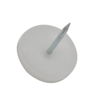 Glide, plastic white, diameter 22 mm