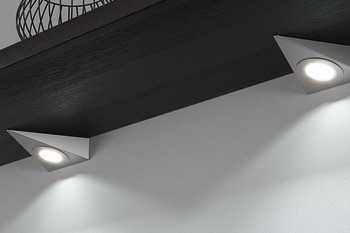 Recess/surface mounted downlight, Häfele Loox LED 4009 350 mA aluminium