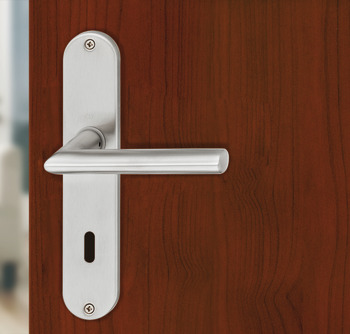 Door handle set, stainless steel, Hoppe, Stockholm E1140/302