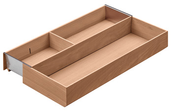 Inserts accessories, Häfele Matrix Box P, wood, narrow extension, width adjustable