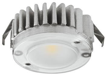Recess/surface mounted downlight, Häfele Loox LED 2040 12 V modular 2-pin (monochrome) aluminium