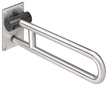 Hinged support rail, Stainless steel