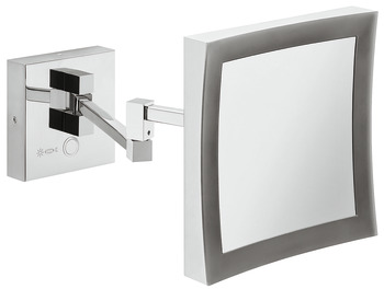 Vanity mirror, With 5x magnification, Square