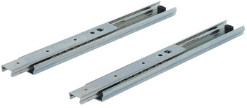 Full extension, shelf and drawer runners, single extension, load-bearing capacity up to 70 kg, steel, side/surface mounting
