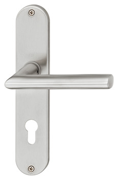 Door handle set, stainless steel, Hoppe, Stockholm E1140/302