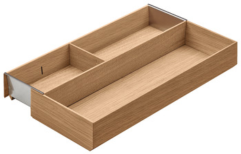 Inserts accessories, Häfele Matrix Box P, wood, narrow extension, width adjustable