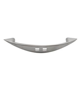 Furniture handle, zinc stainless steel coloured