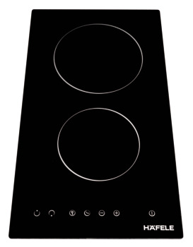 Hob, 2 zone ceramic hob with touch control