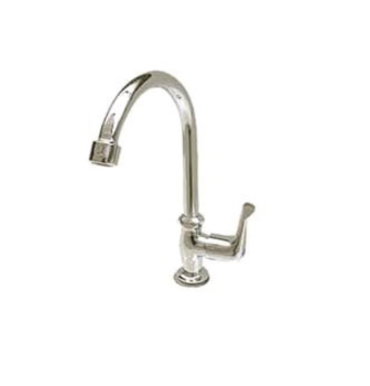 Taps, Single lever cold tap, chrome polished