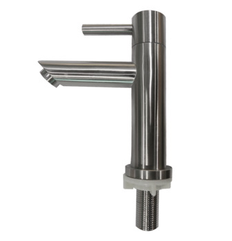 Basin tap, stainless steel