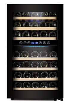 Wine Cooler, Dual Zones, 120 L / 45 Bottles