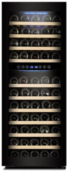 Wine Cooler, Dual Zones, 200 L / 73 Bottles