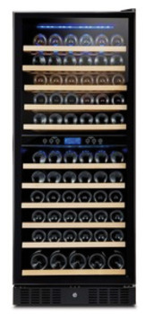Wine Cooler, Dual Zones, 350 L / 116 Bottles