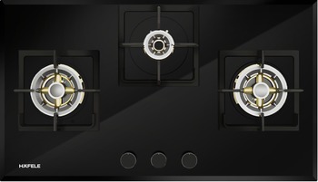 Built-In Gas Hob, 2 Mix Brass Burners, 78 cm, Square Pan Support