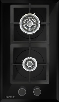 Built-In Gas Hob, 2 Mix Brass Burners, 30 cm, Square Pan Support